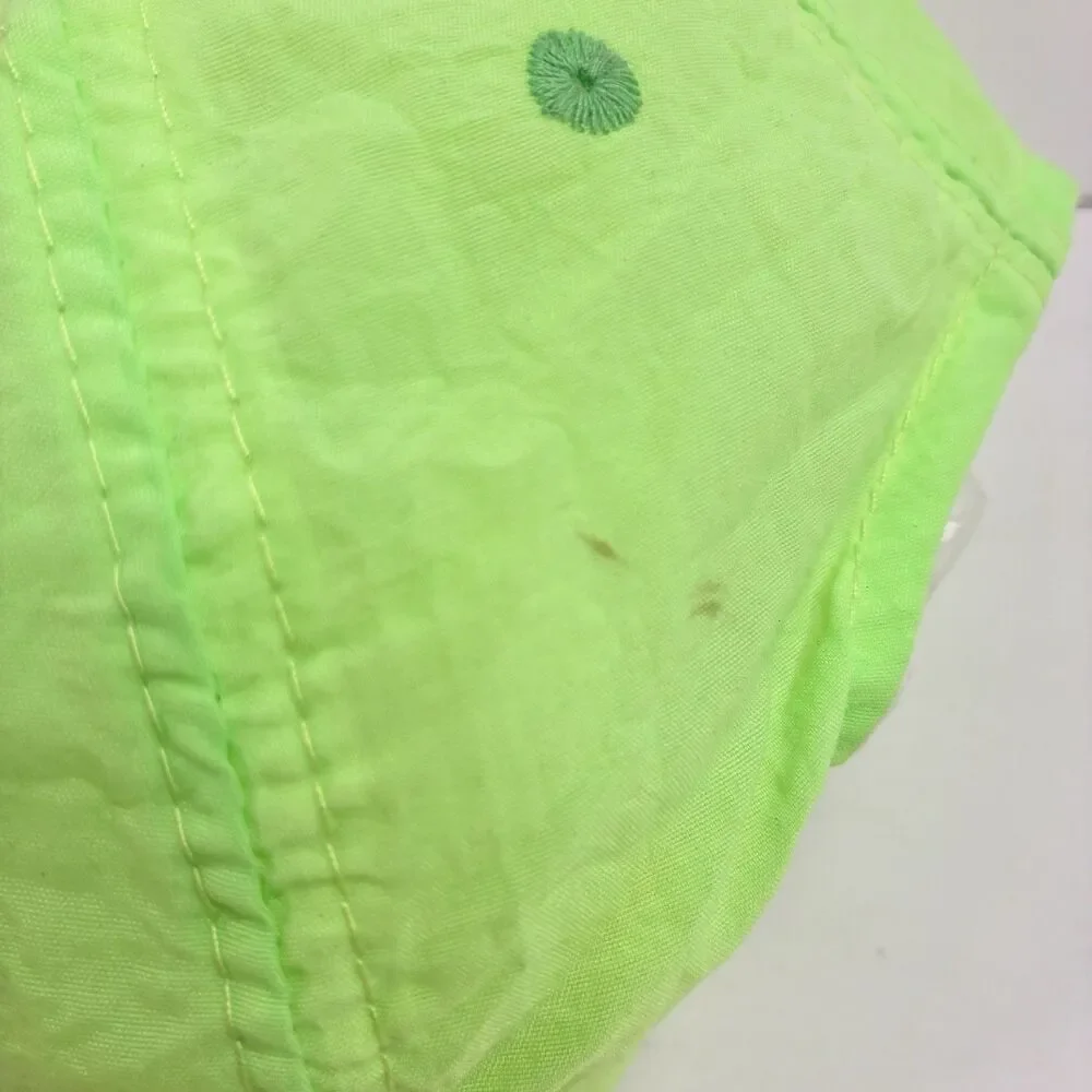 Vintage Original 90s neon green nylon Days of Thunder Movie Promo Hat *READ*